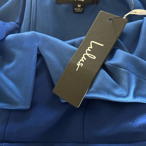 Lulus Elegant Royal Blue sleeveless wide leg Jumpsuit size M - Picture 7 of 7